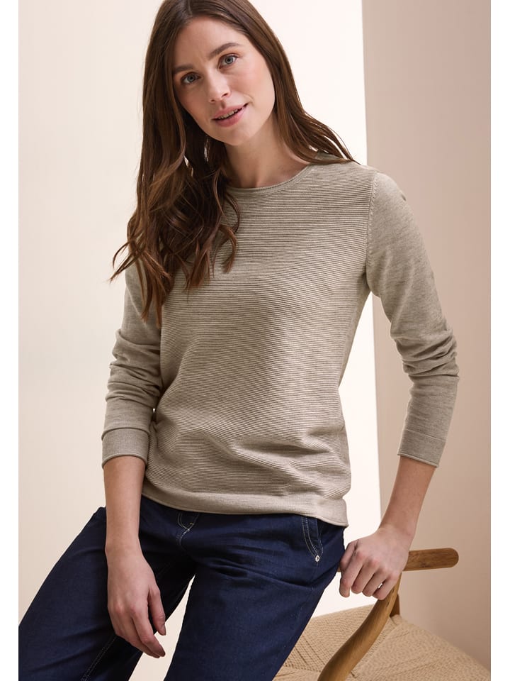 Cecil Pullover in Beige günstig kaufen