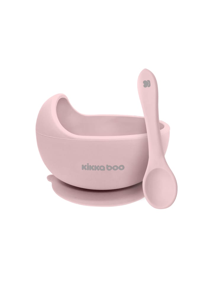 Kikkaboo Kinder Silikonschüssel Yummy in rosa günstig kaufen onesize