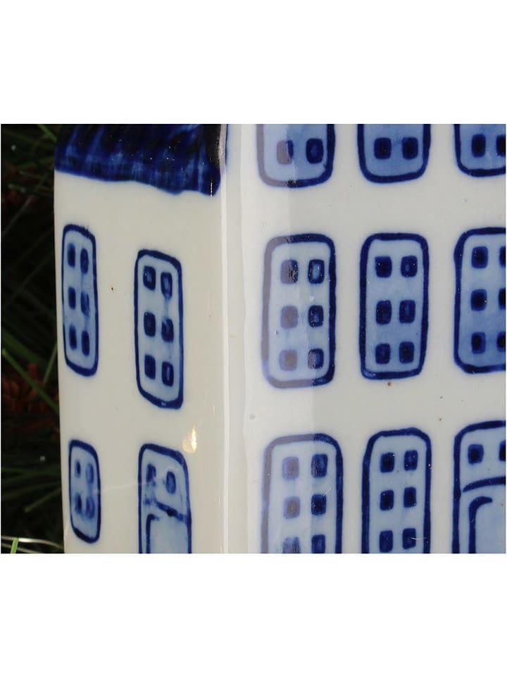 Kersten 2er-Set: Christbaumkugeln ''Canal House'' in Weiß/ Blau - (H)9 cm günstig kaufen onesize