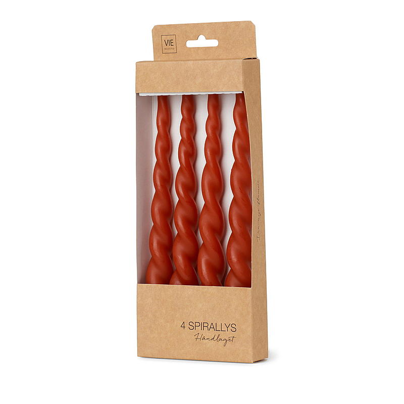 Vie Selected Spirallys 4-pk 24 cm rust