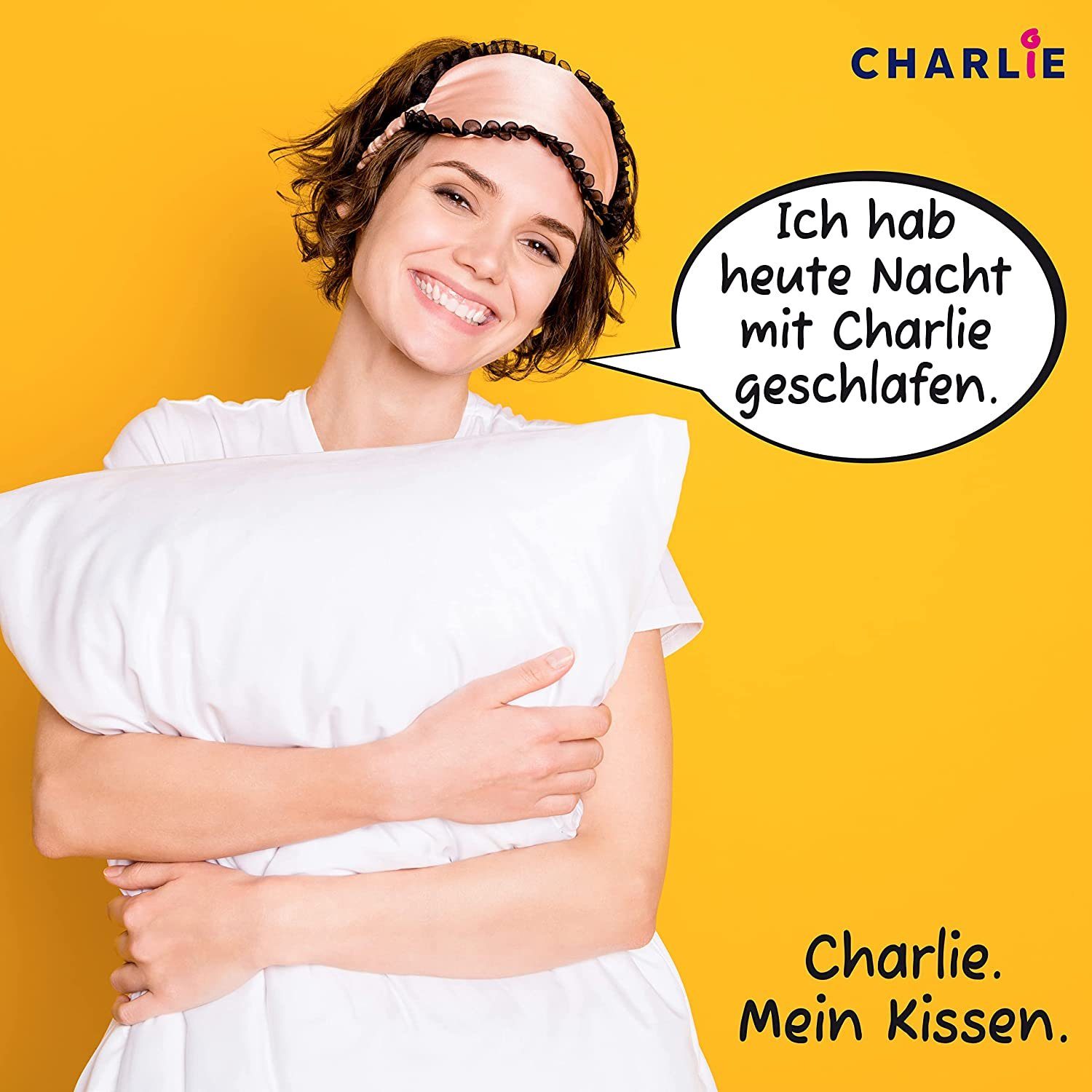 3-Kammer-Kopfkissen CHARLIE Dreikammerkissen in 40x80 oder 80x80 mit starker Stützkraft, Koru Style, Füllung: 100% silberweiße neue Entenfedern + 100% Polyester-Faserbällchen, Made in Germany, allergikerfreundlich, 