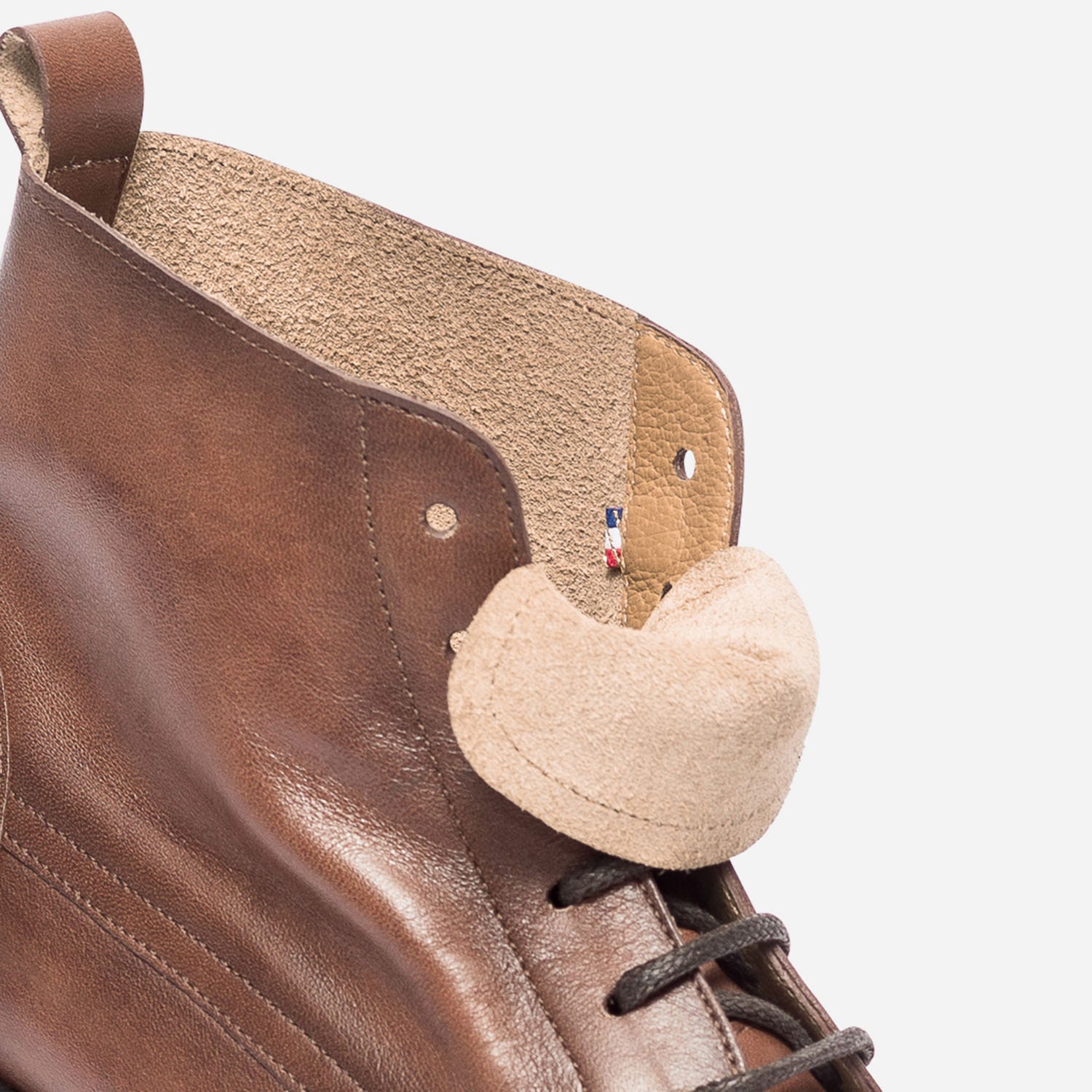 Bottine ERAM FLEX cognac en cuir éco-conçu