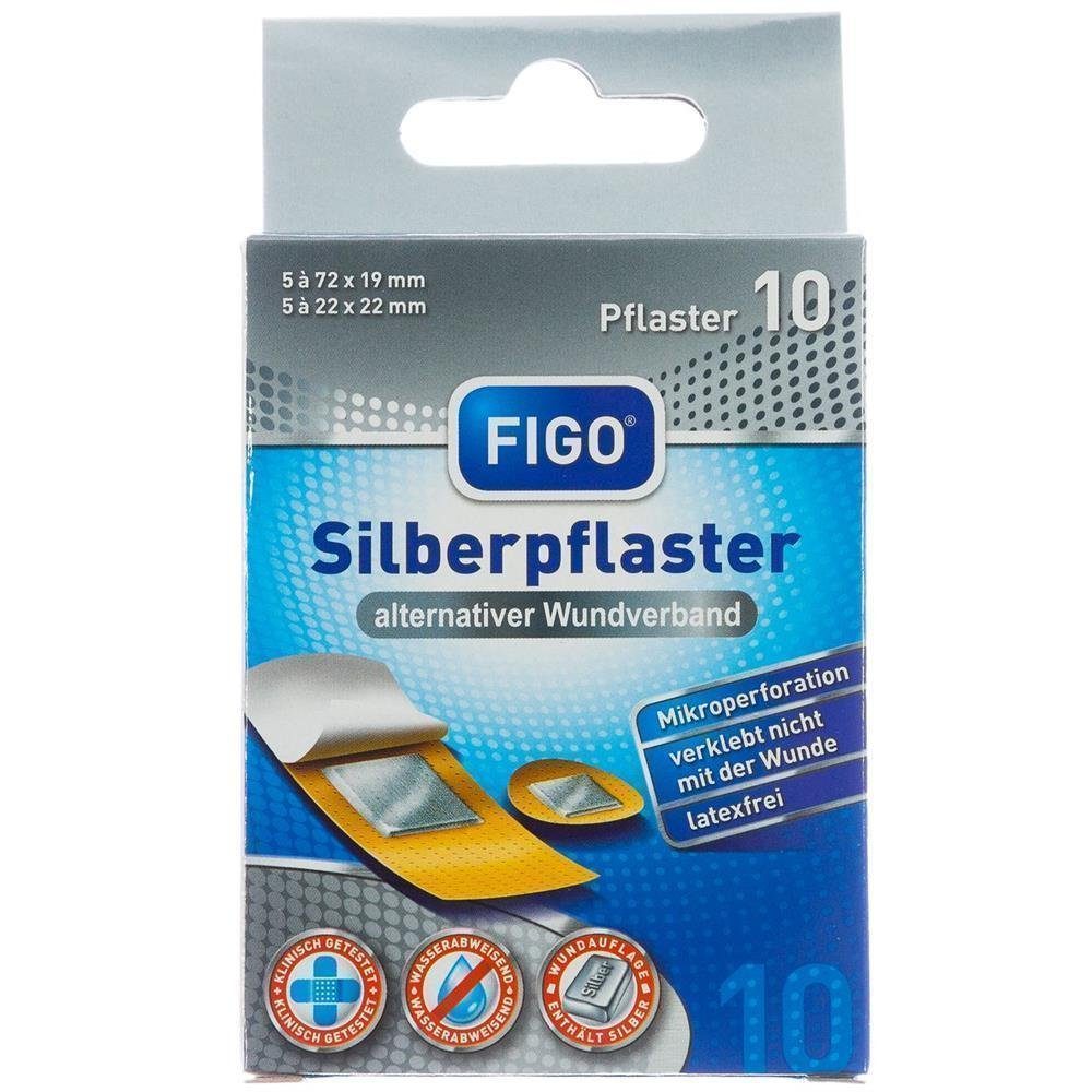 FIGO Fixierpflaster varivendo Notizblock + 40x Silberpflaster Pflaster Stripes 4x 10 Stück