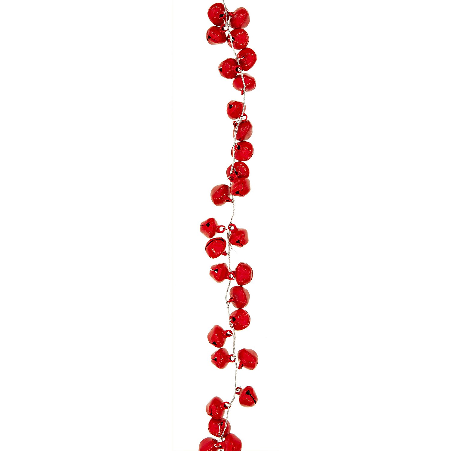 Schellen-Girlande, rot, 120 cm