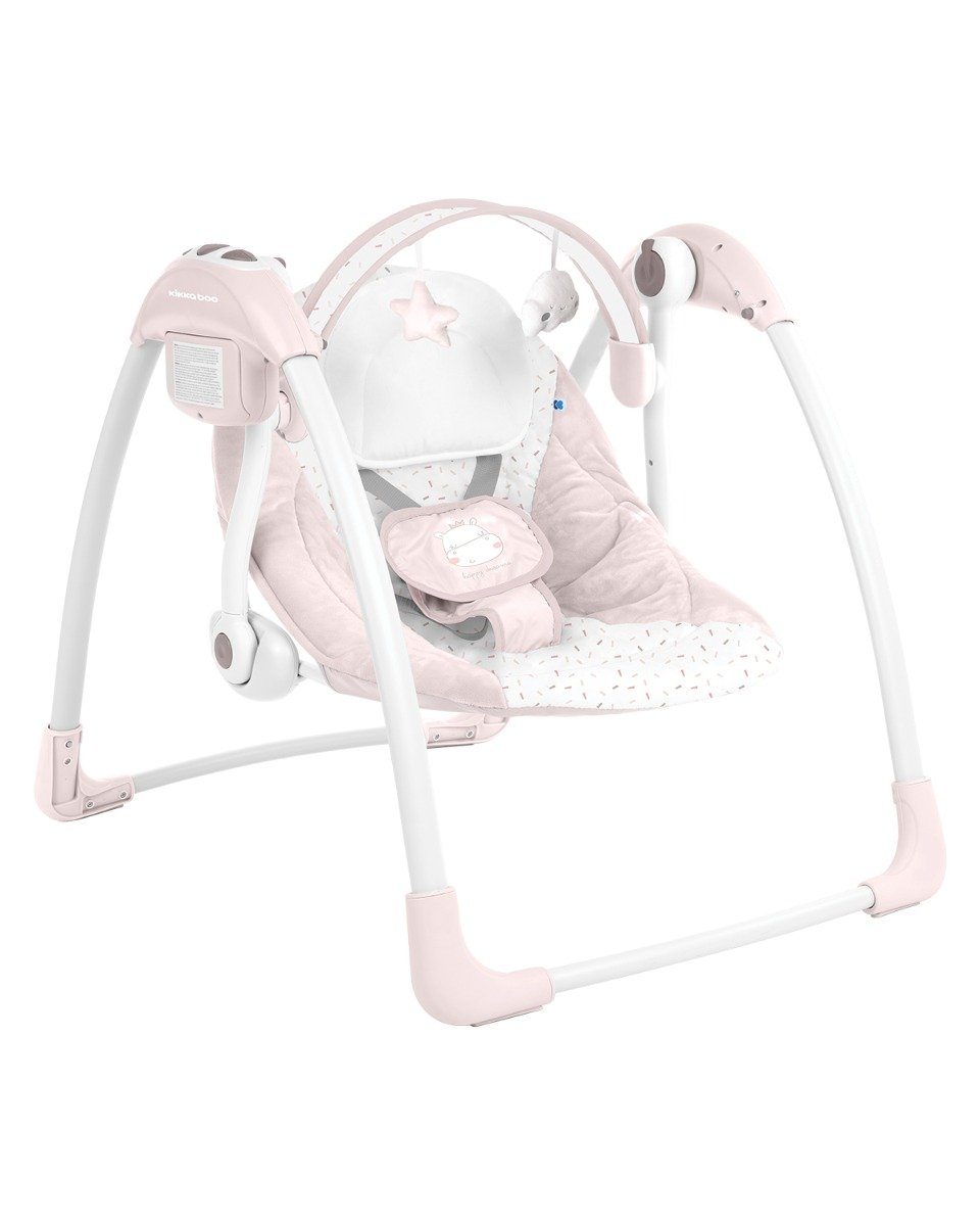 Kikkaboo Babywippe Babywippe Chillo elektrisch, Schwingfunktion, Musikfunktion, Spielbogen