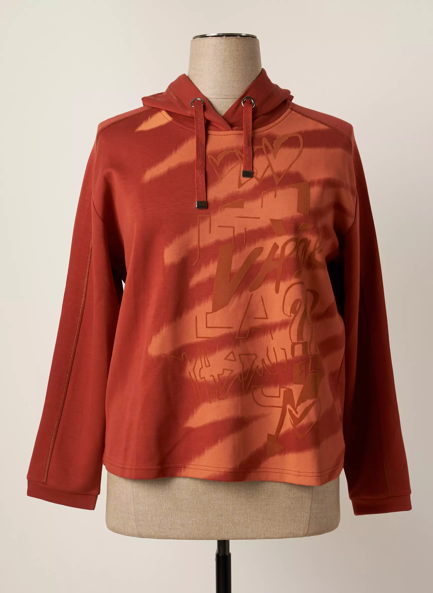 Barbara Lebek Sweat Capuche Femme couleur orange