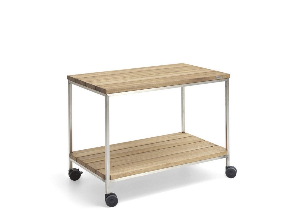 NIEHOFF GARDEN Gartentisch Niehoff Nicola Servierwagen Edelstahl 95x54 cm (1)