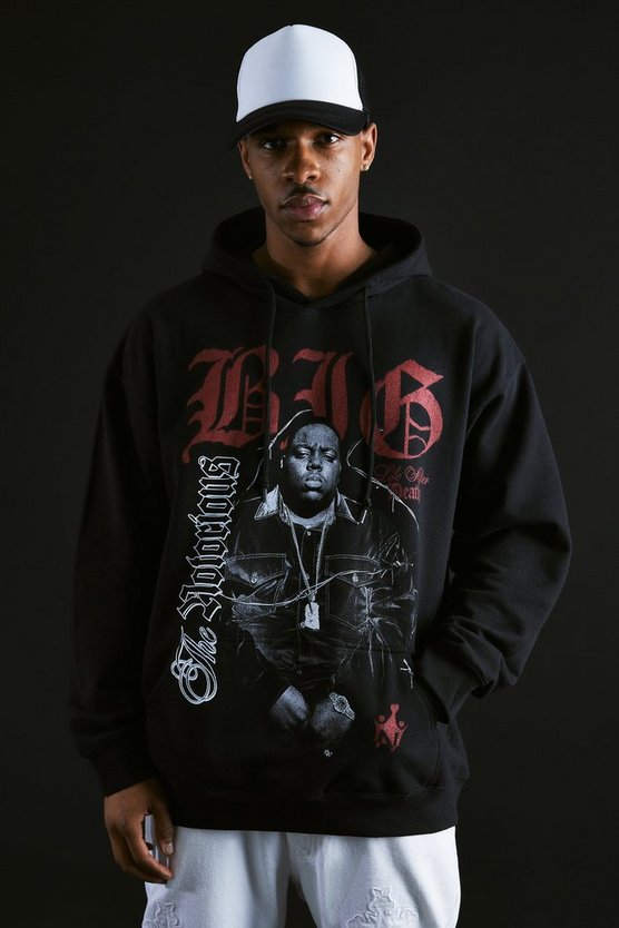 Oversize Hoodie mit lizenziertem Biggie-Print