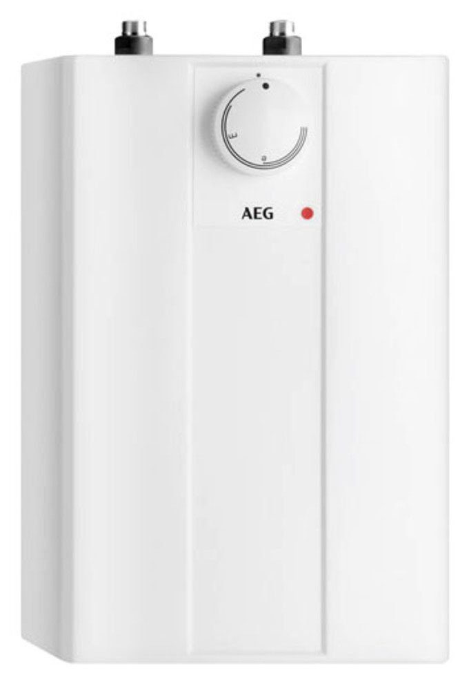 AEG Kleinspeicher Huz 5 Basis, Untertischboiler 5 Liter, Niederdruck, 2 kw, steckerfertig