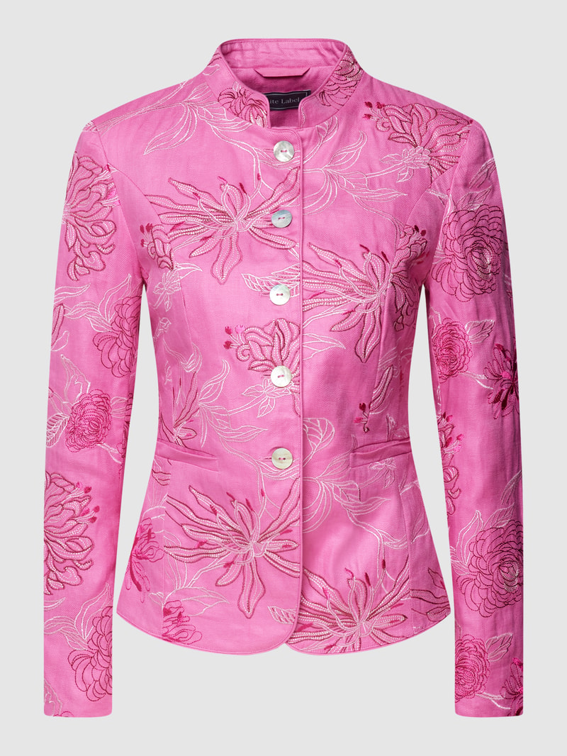 Blazer mit Allover-Muster in pink