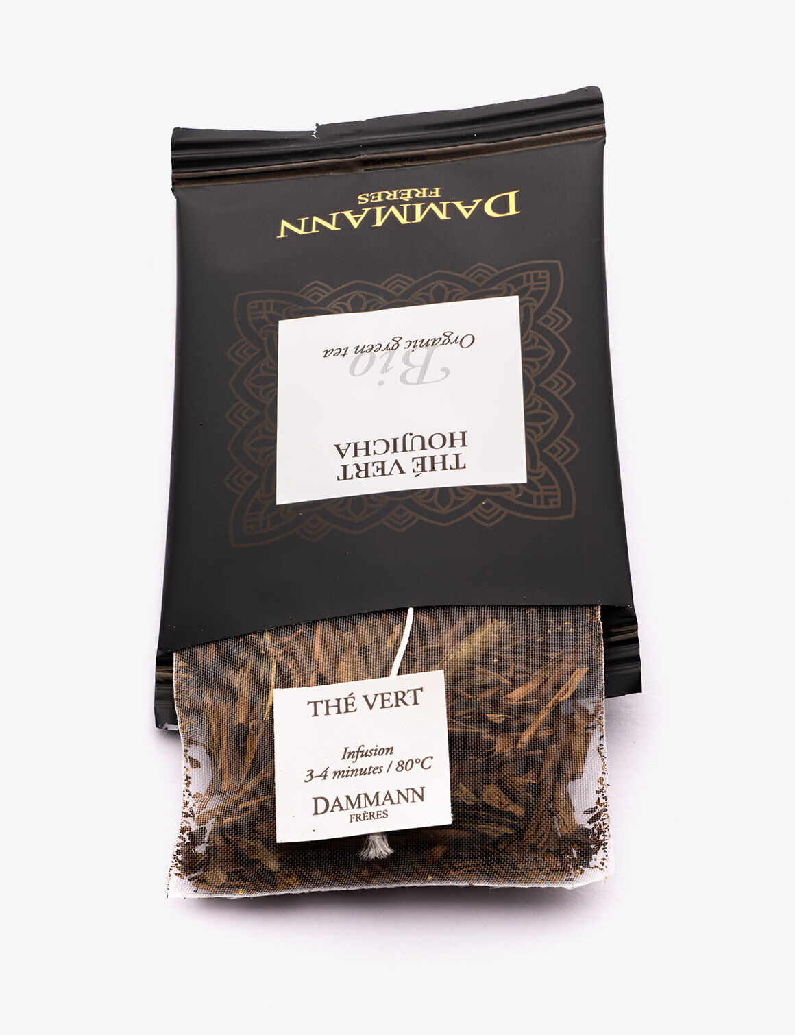 Thé vert torréfié Houjicha BIO-24 sachets enveloppés
