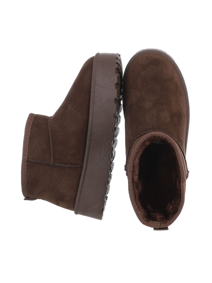 Ital-Design Stiefelette in Braun günstig kaufen