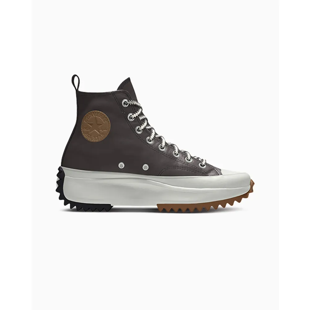 Converse Custom Run Star Hike Platform Leather By You A04222CSP24_COFFEENUT_SC / schwarz