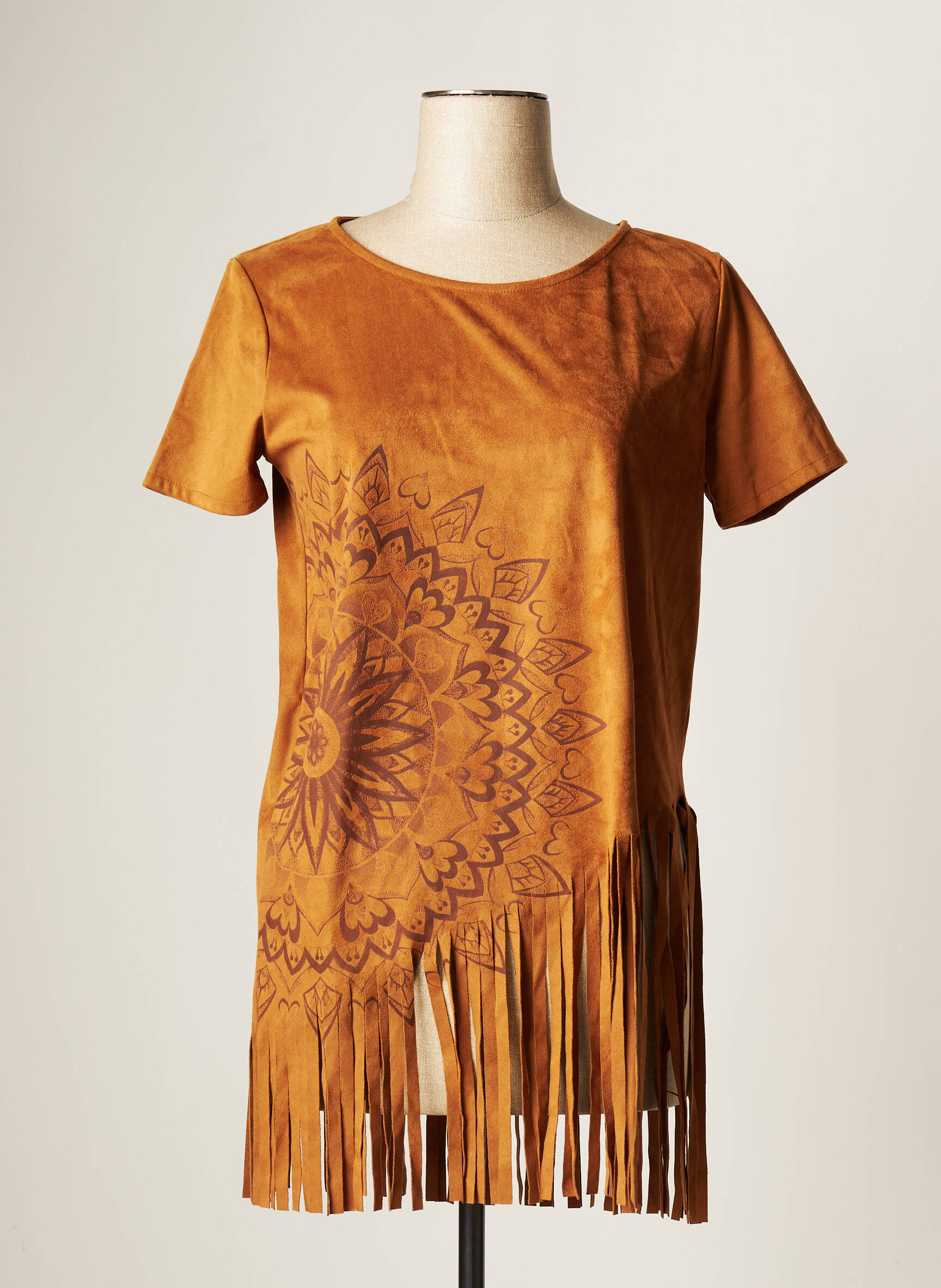 Desigual Tuniquemanchecourte Femme couleur marron