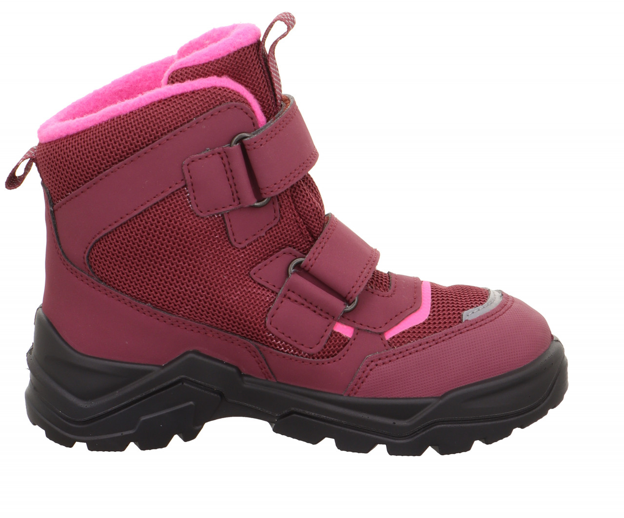 SNOW MAX - Rosa/Pink Boots mit Klettverschluss