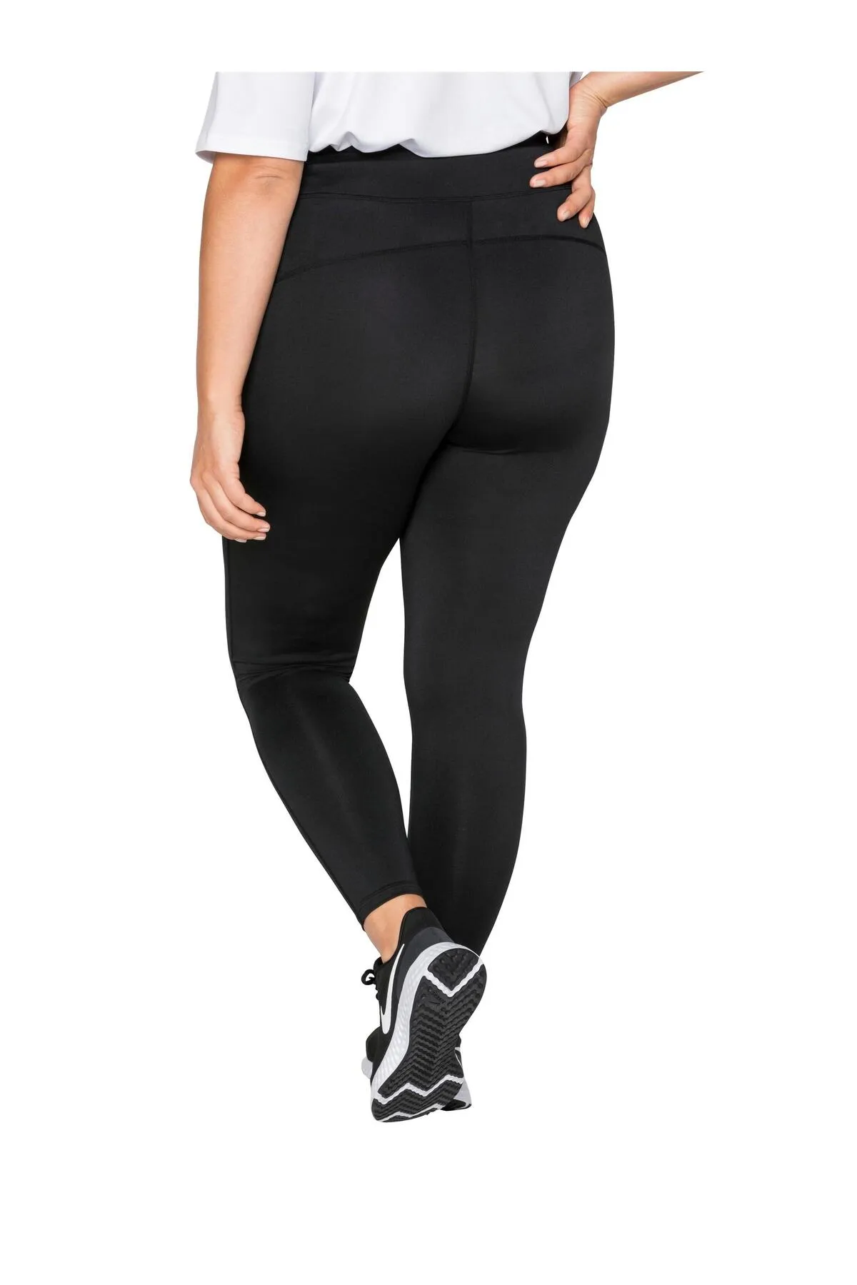 Sheego  Sport-Leggings - Schwarz - Mittlerer Bund
