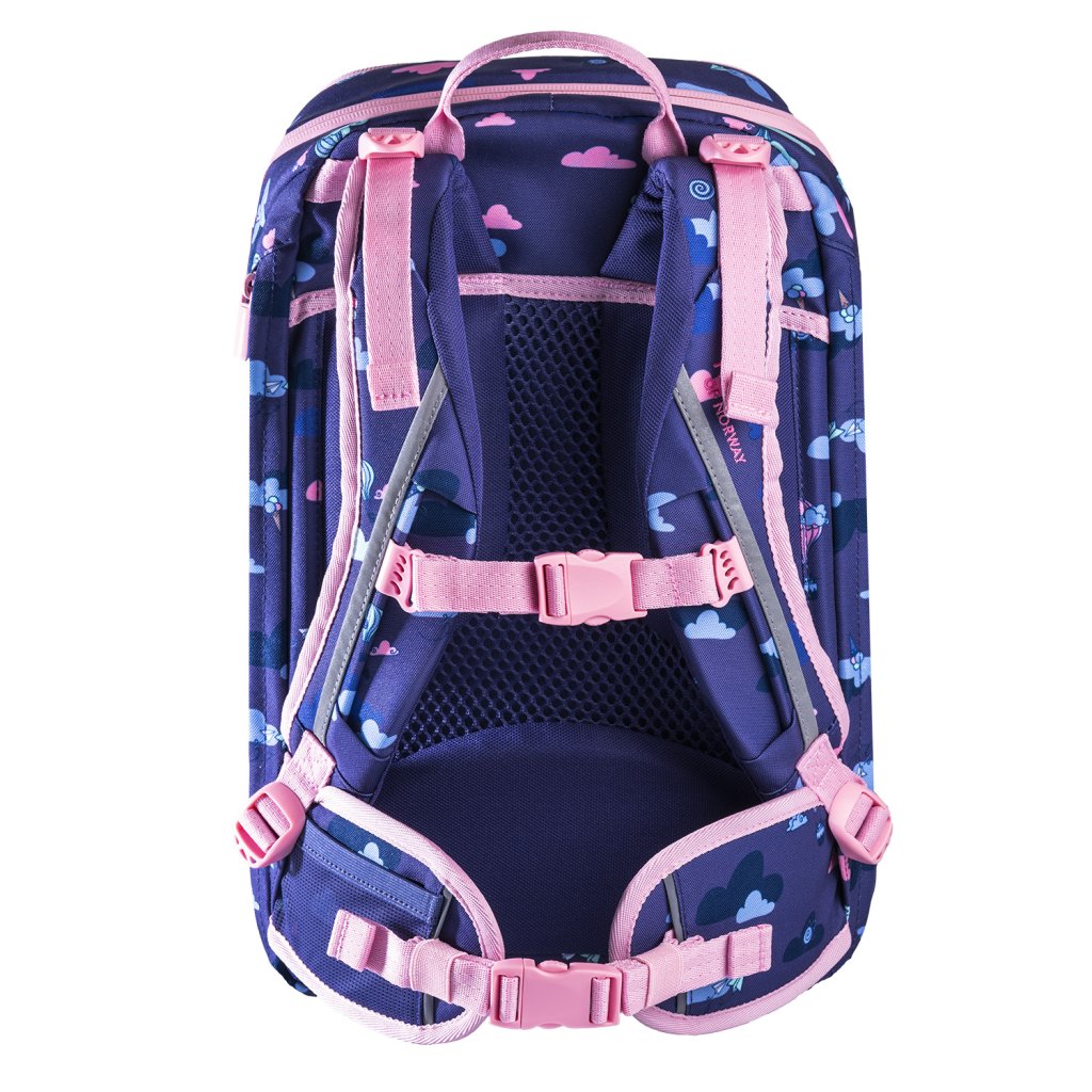 Frii of Norway Ergonomischer Schulrucksack Expand 20-25L Best Friends Blue