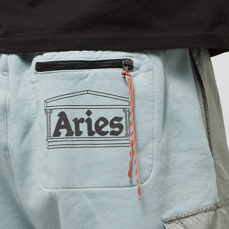 Aries Nylon Hybrid Sweatshort grey/blue