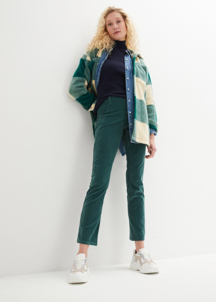 Stretch-Cordhose mit Bequembund