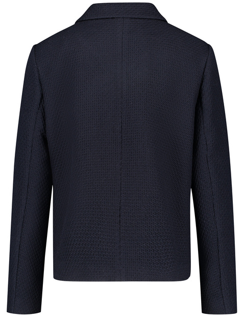 Blazerjacke aus Struktur-Strick
