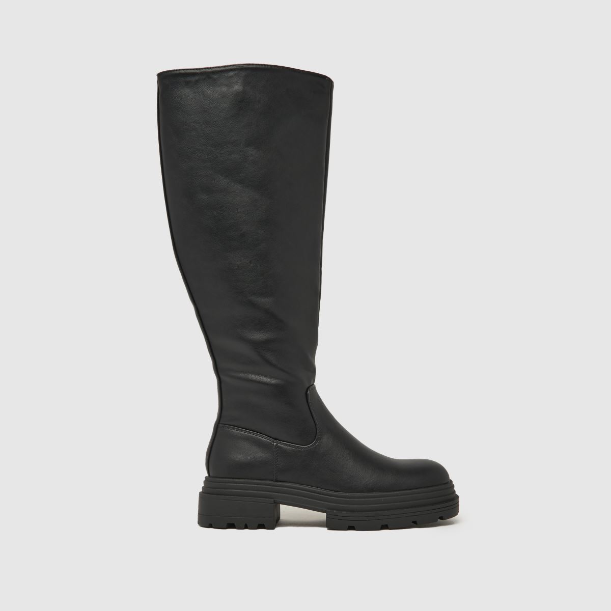 Schuh Dannie – Svarta grova stövlar med dragkedja