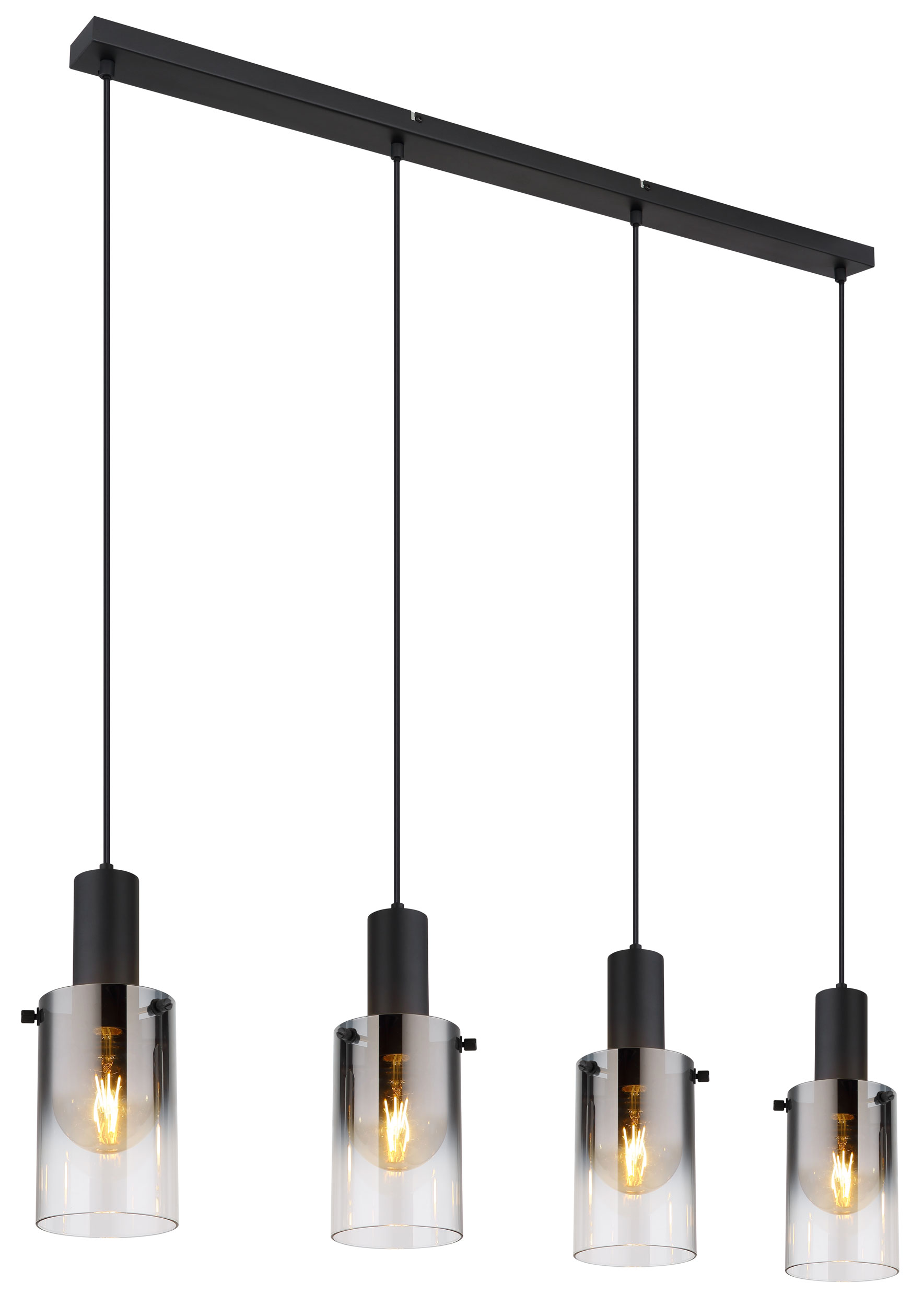 GloboLED-Pendelleuchte 4flg