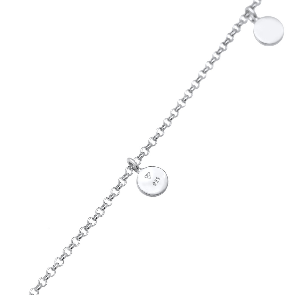Elli Elli Collier Pendentif femme choker plaquette style boho en argent 925 sterling collier