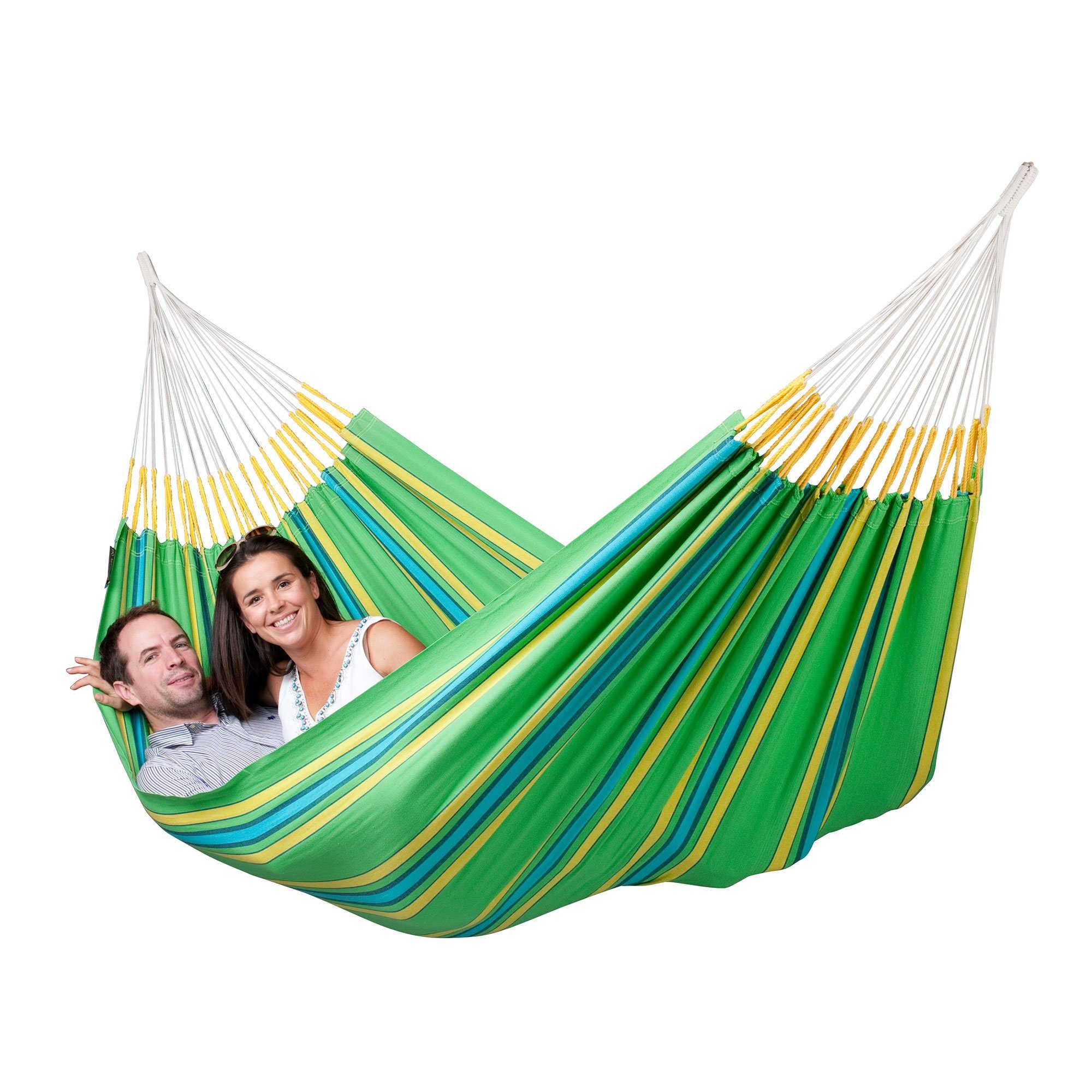 La Siesta Hängematte Doppel Hängematte Currambera kiwi grün La Siesta Tuchhängematte, Hochwertige Qualität