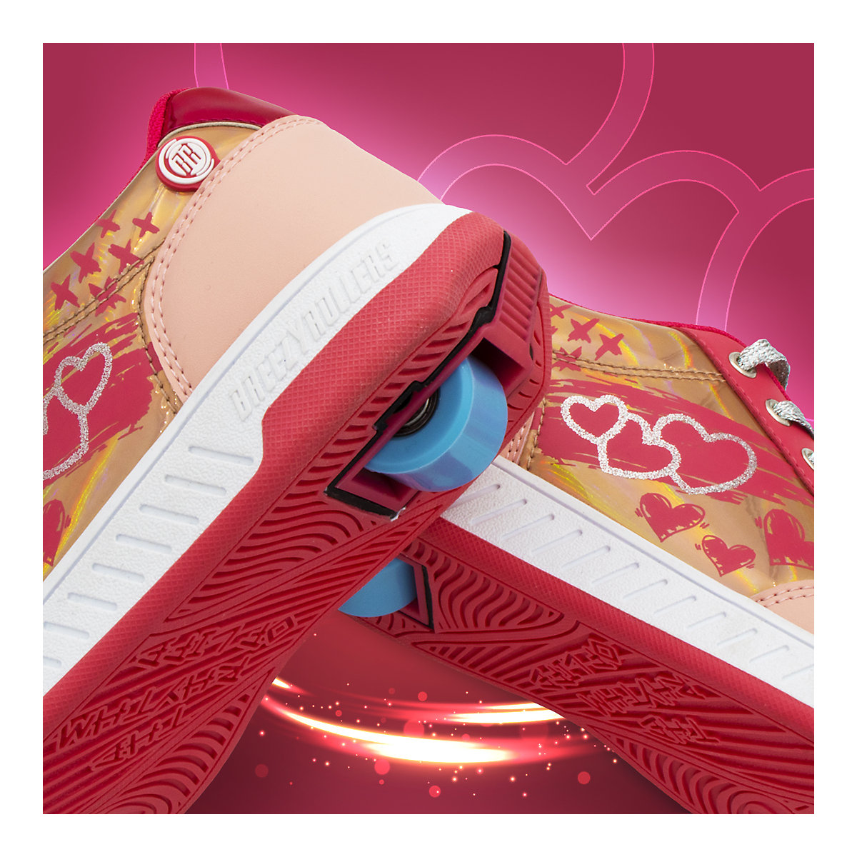 Schuhe mit Rollen 