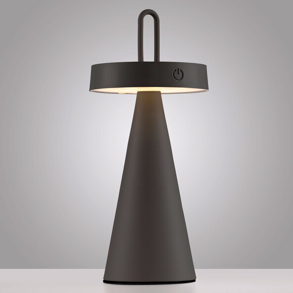 LED-Akku-Tischleuchte Elna, schwarz