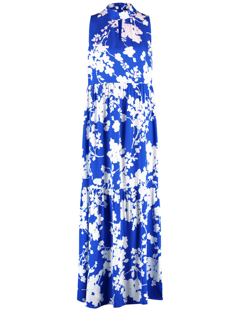 Ausgestelltes Stufenkleid mit Floralprint