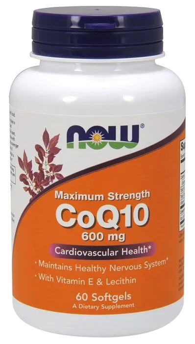 Now Foods CoQ10 са лецитином и витамином Е 400 мг, дијететски суплемент са коензимом Q10, лецитином и витамином Е, капсуле