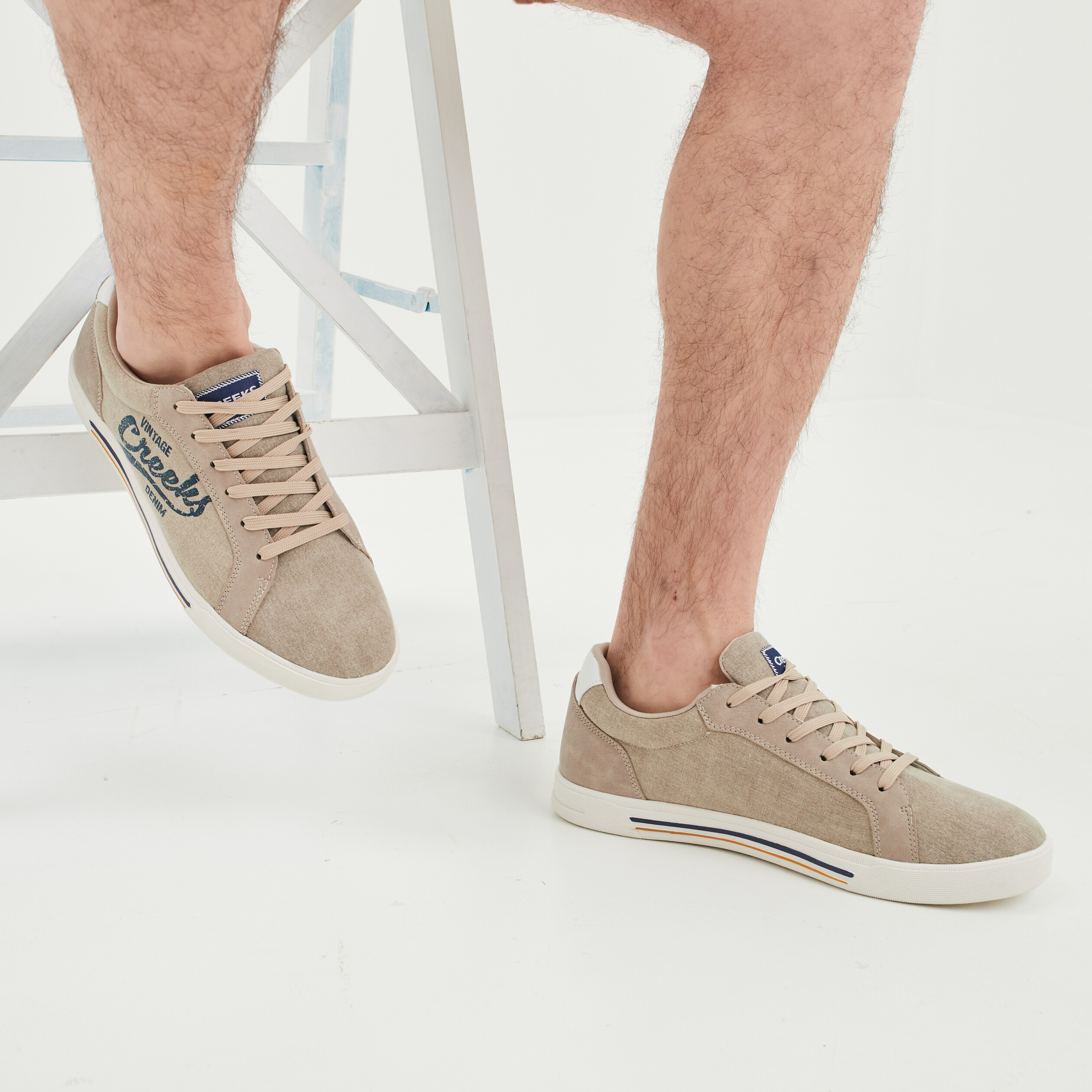 Tennis à lacets Creeks sable homme | La Halle