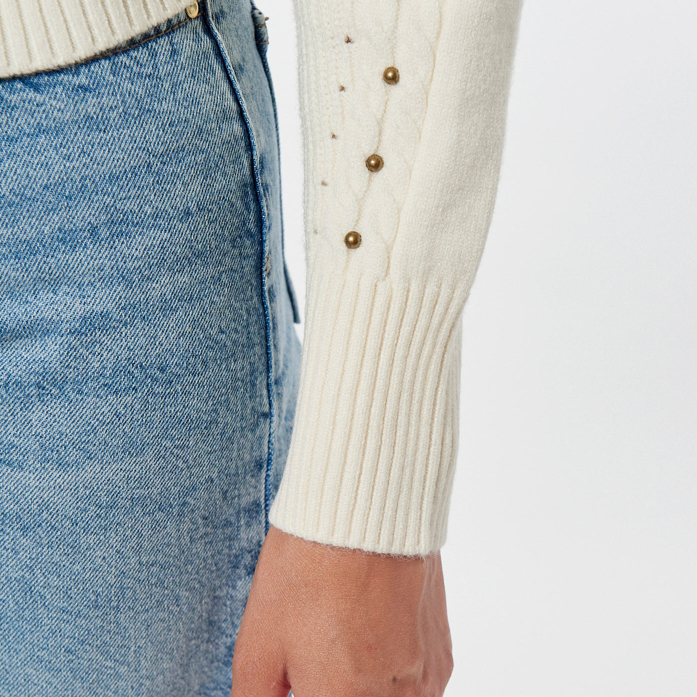 FORDI  Pull épais blanc Femme