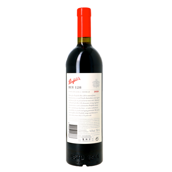 Penfolds, BIN 128, Coonawarra Shiraz, 2020