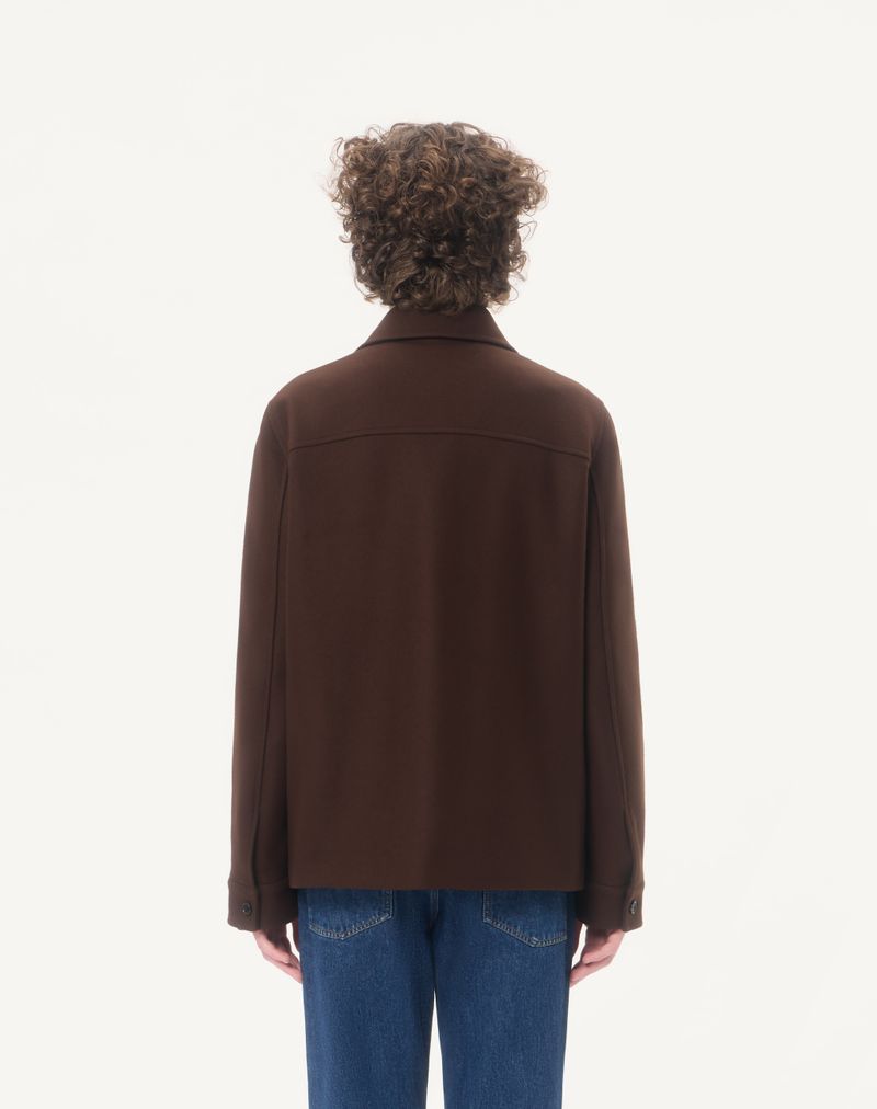 Jaqueta de lã Valentino com detalhes dourados
