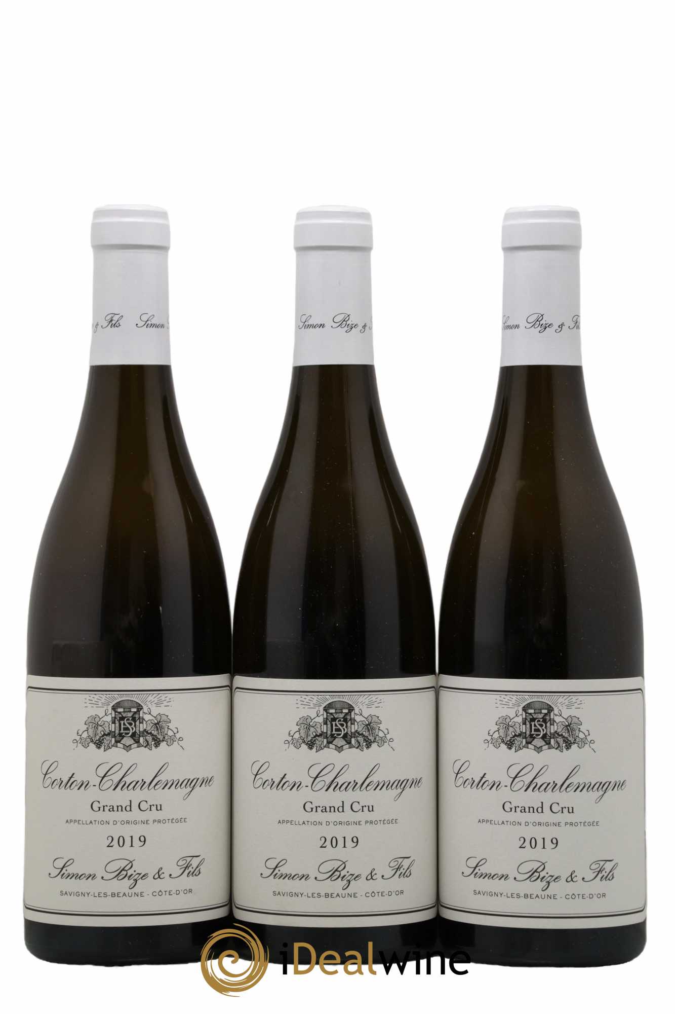 Corton-Charlemagne Grand Cru Simon Bize & Fils  2019 - Lot de 3 Bouteilles