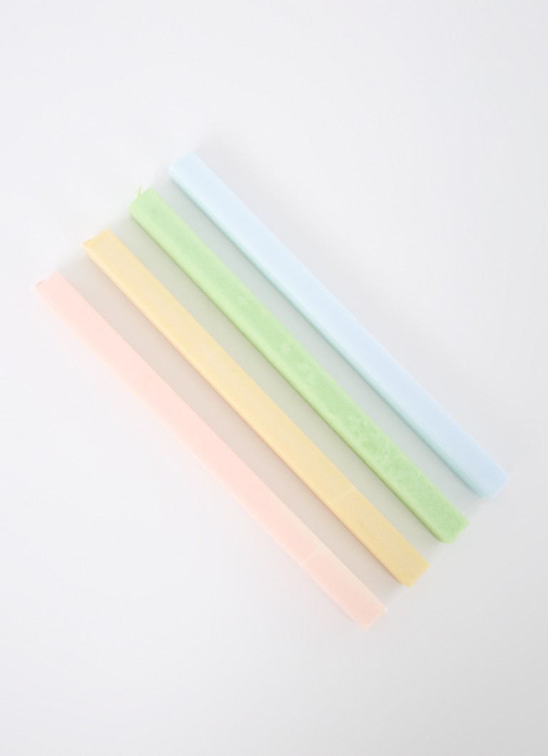 Set di 4 candele Hay Square