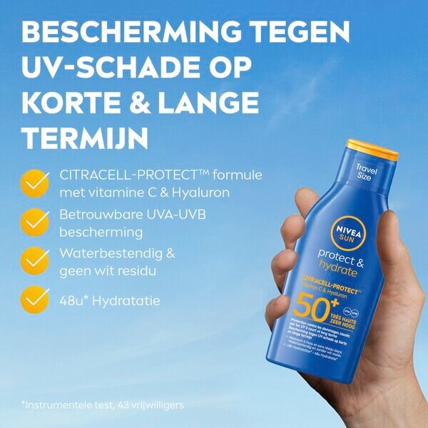 NIVEA Sun Protect & Hydrate opaľovacie mlieko SPF50 100ml