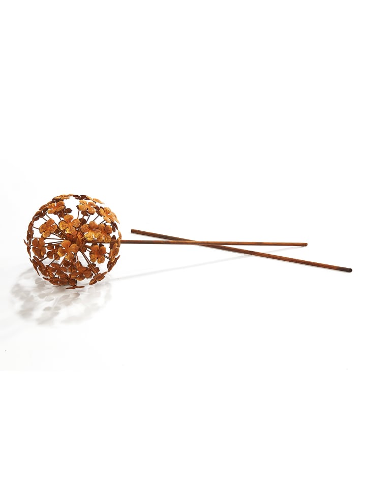 kobolo Gartendekoration FLOWERBALL24 in Braun günstig kaufen onesize