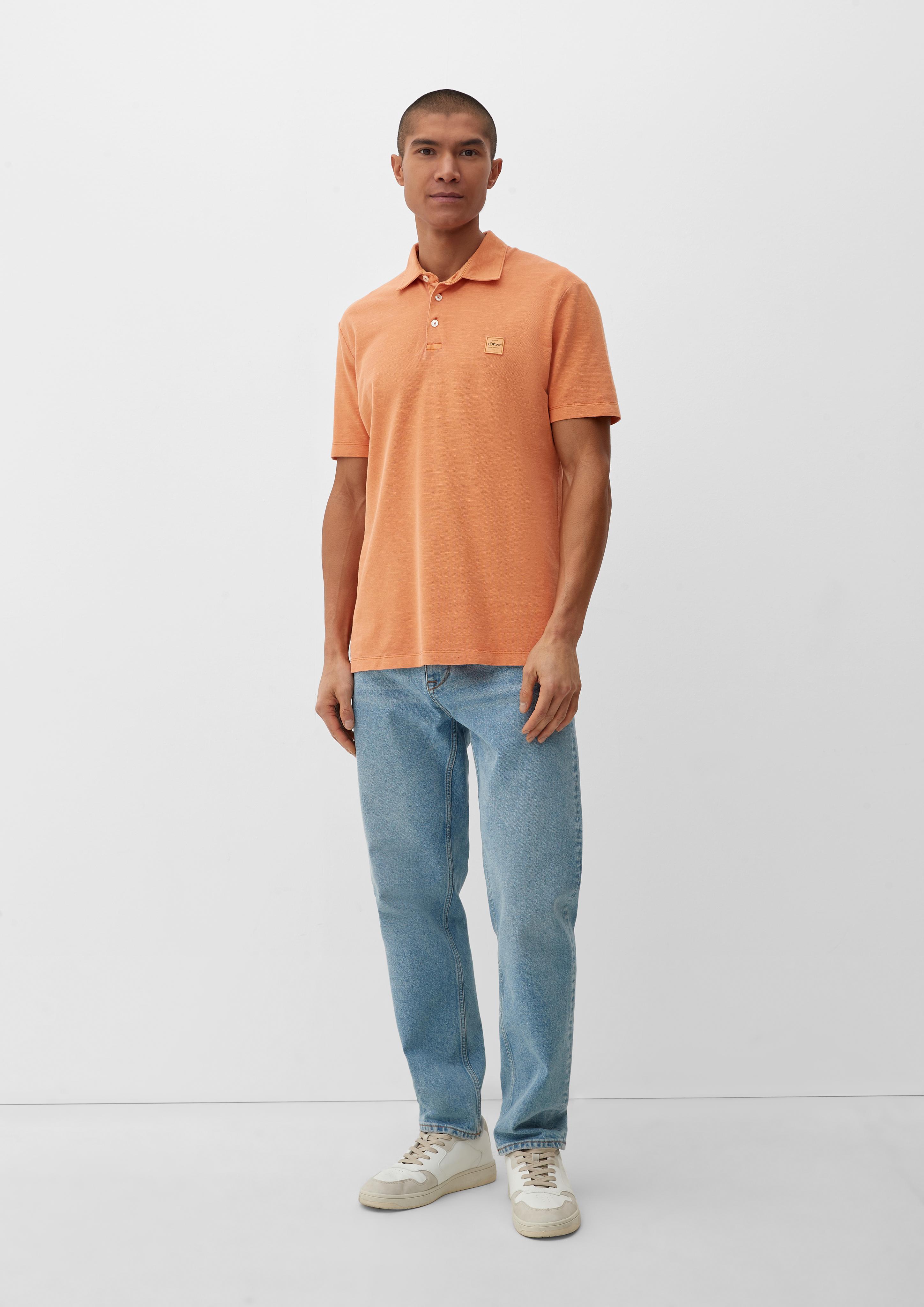Poloshirt mit Label-Patch  2129485-2258