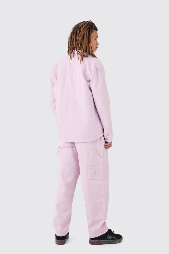 Jeans in Knitteroptik mit elastischem Bund
