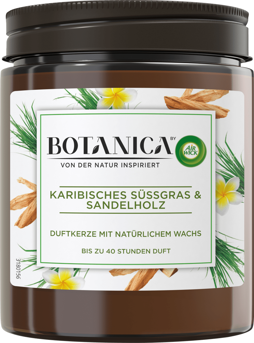 Duftkerze im Glas Karibisches Süßgras & Sandelholz 205g, 1 St