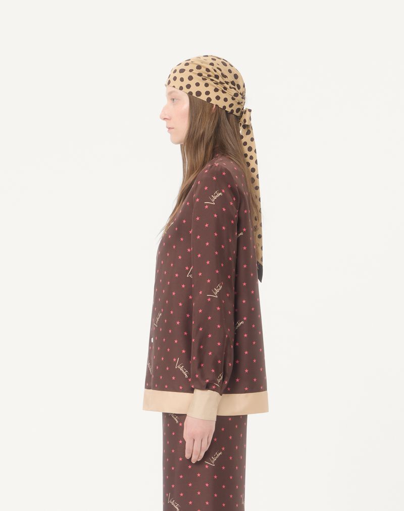 Stjerne-stjerne twill-skjorte
