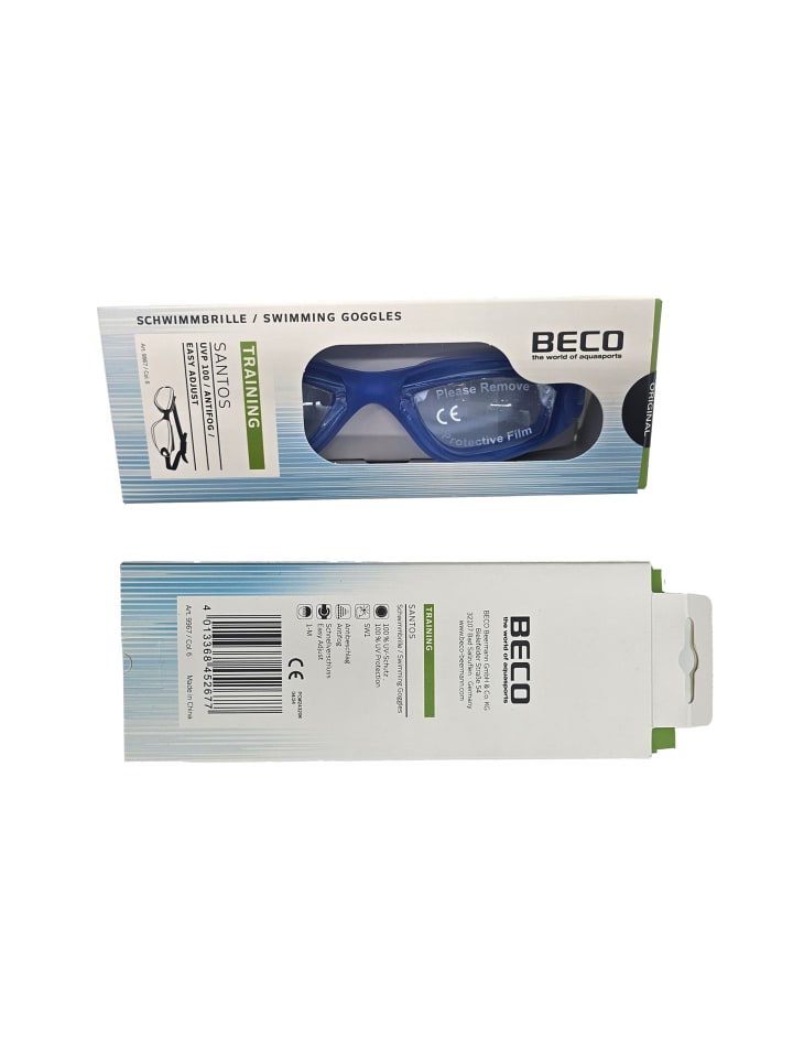 BECO the world of aquasports Schwimmbrille SANTOS in blau günstig kaufen onesize