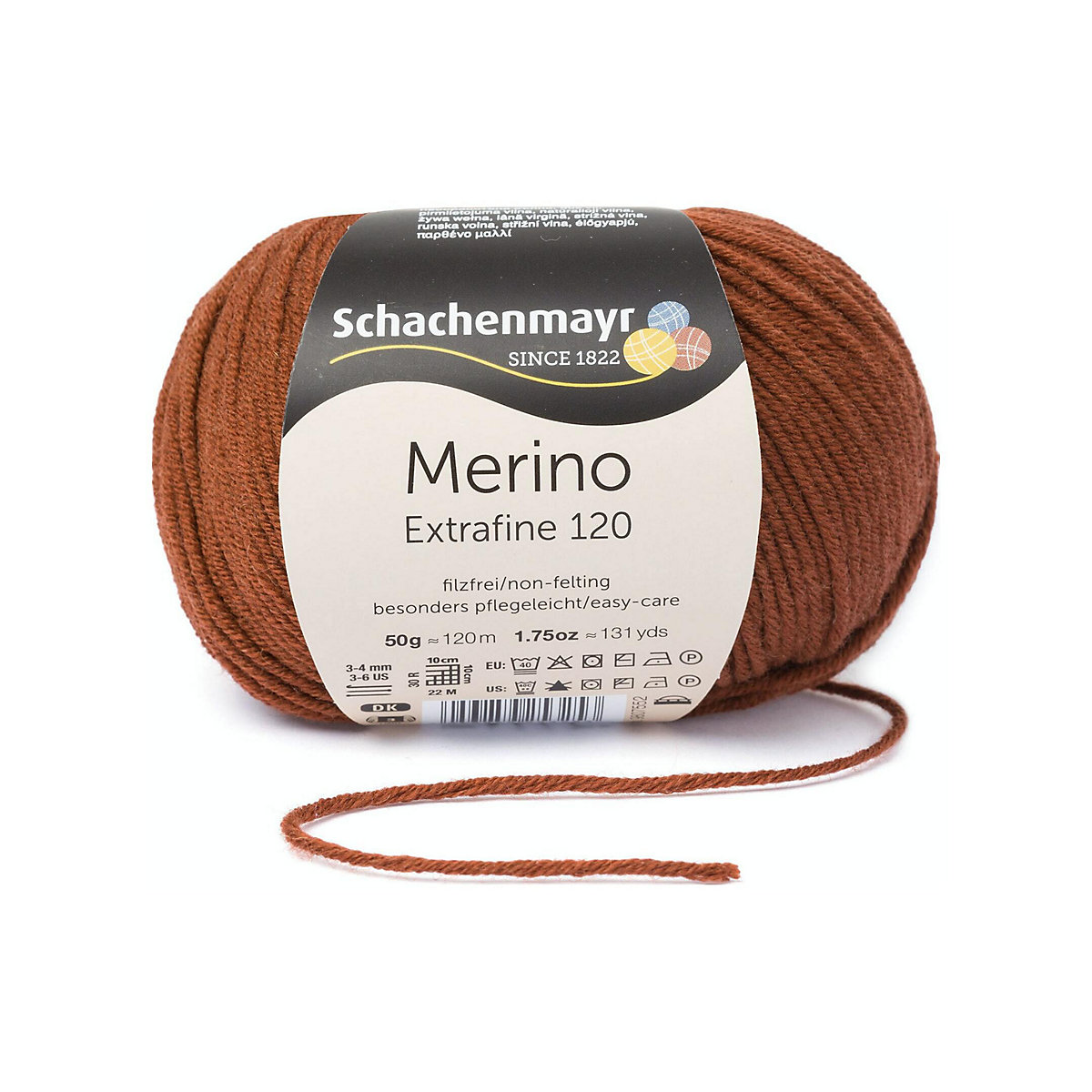 Handstrickgarne Merino Extrafine 120, 50g Kupfer