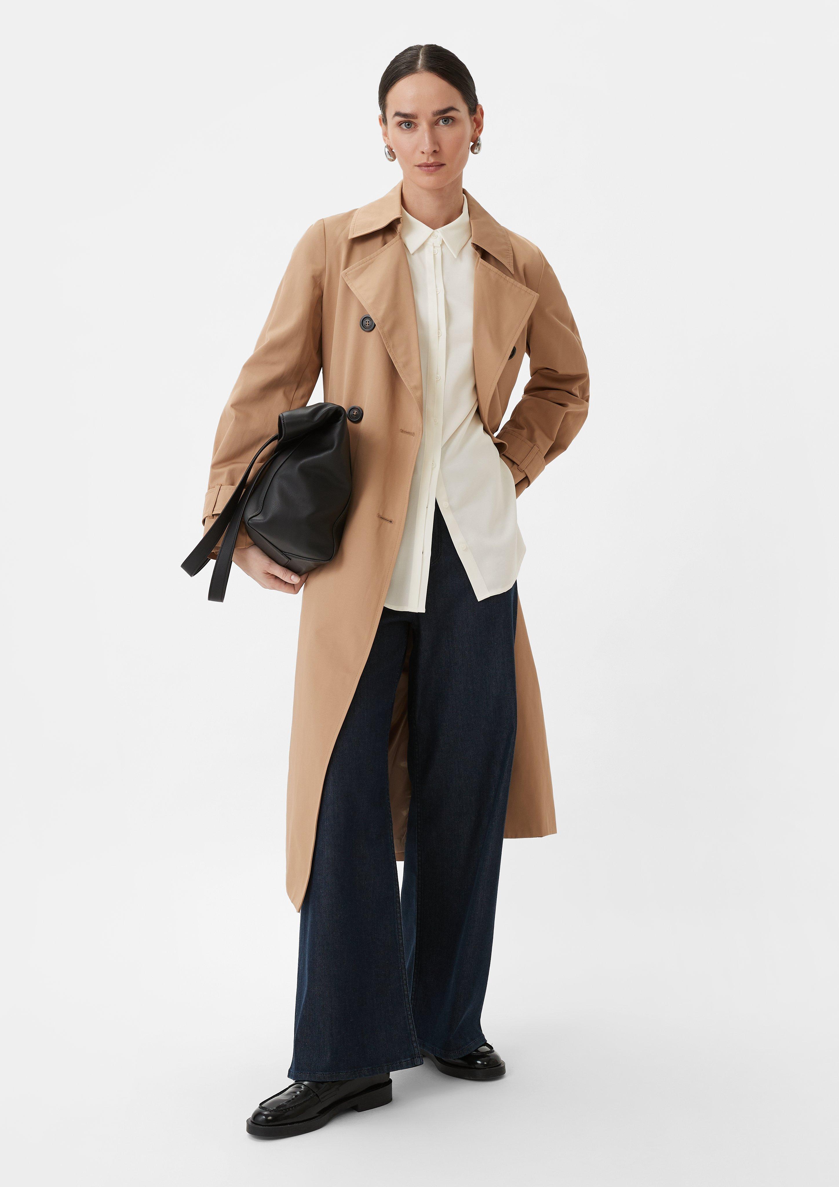 Bluse mit Knopfleiste - weiß