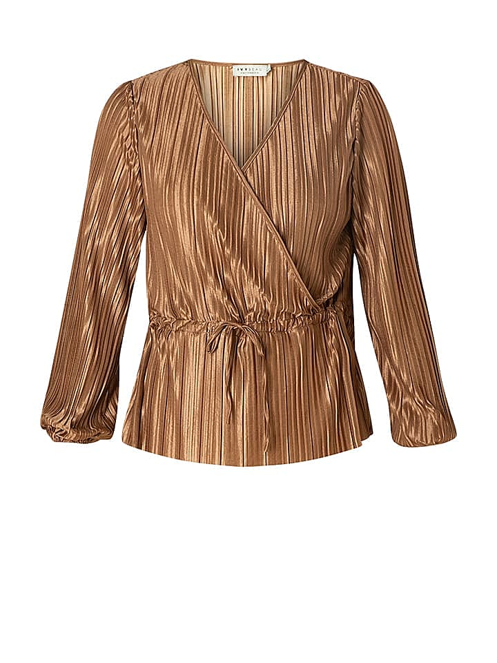 IVY BEAU Bluse in Hellbraun günstig kaufen 46