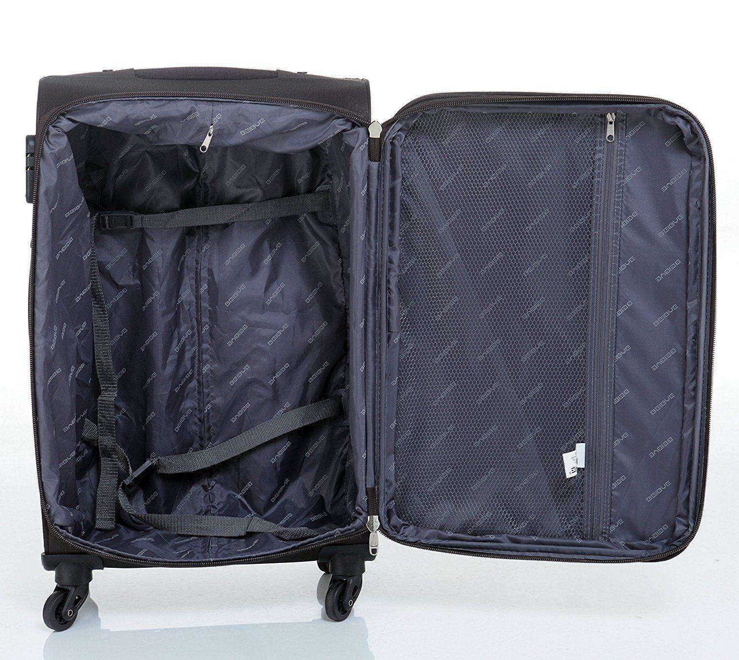 Beibye Trolleyset 3-tlg. mit 4 Rollen u. Dehnfalte div. Farben