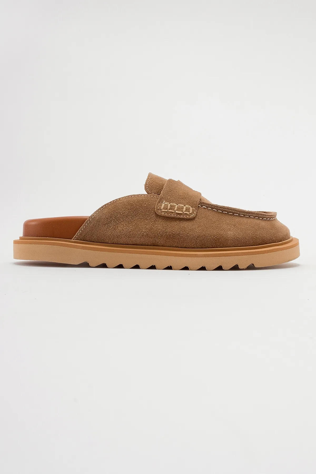 LuviShoes  LAVEN Boden-Wildleder-Damenhausschuhe aus echtem Leder